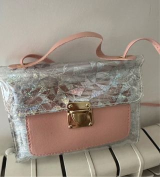 Mini Borsetta Trasparente Rosa