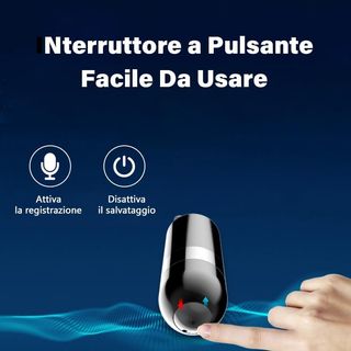 Mini registratore vocale indossabile ciondolo 32Gb