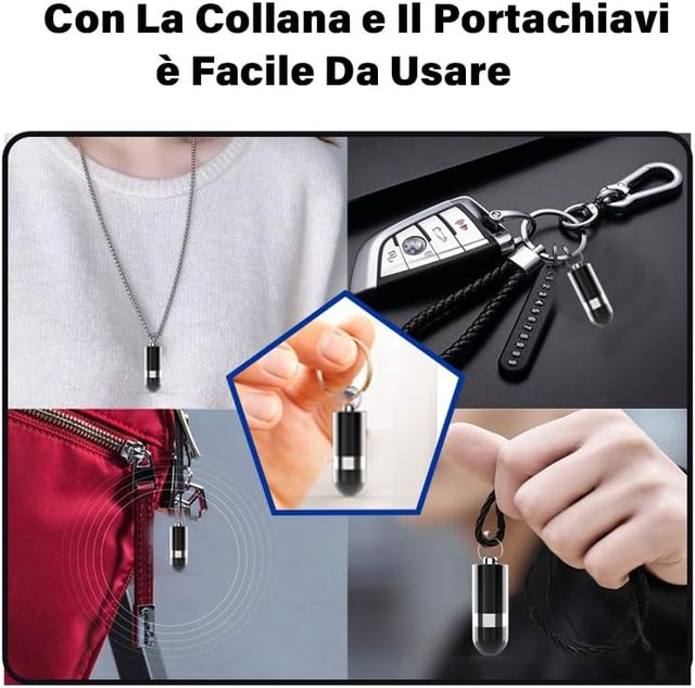 Mini registratore vocale indossabile ciondolo 32Gb