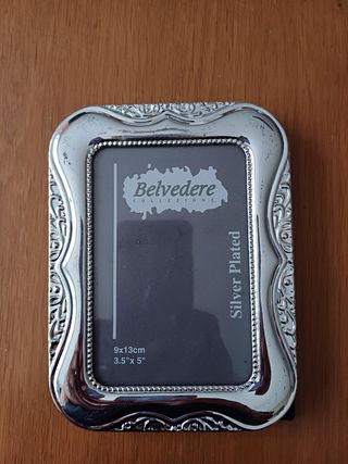 Marco plateado Belvedere - 9x13cm
