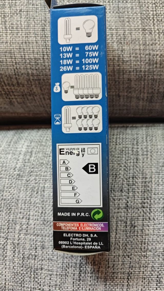 Bombilla bajo consumo Electro DH G24d/2 10W