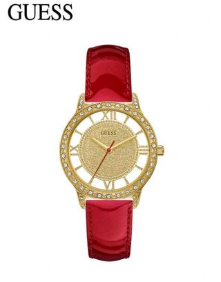 Reloj Guess mujer rojo dorado