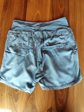 Shorts premamá azules