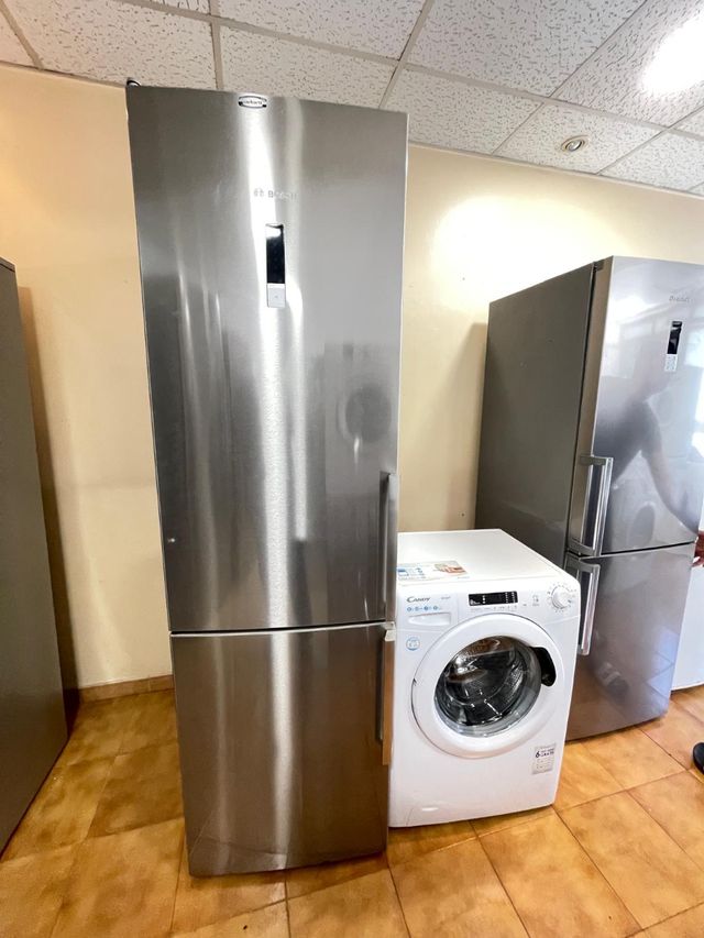 Pack nevera200×60 Bosch,  lavadora candy 8KG