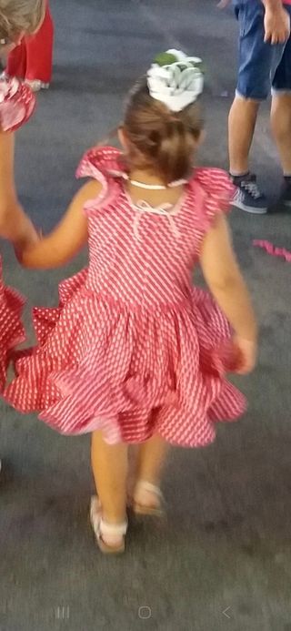 Vestido niña gitana lunares