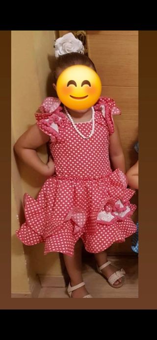 Vestido niña gitana lunares