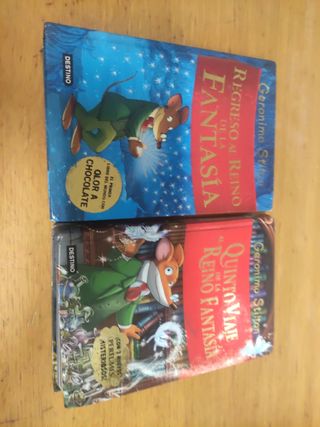 Pack libros Gerónimo Stilton por 15€ los dos junto