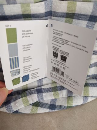 Set 6 pezzi: strofinacci + presine + portapane