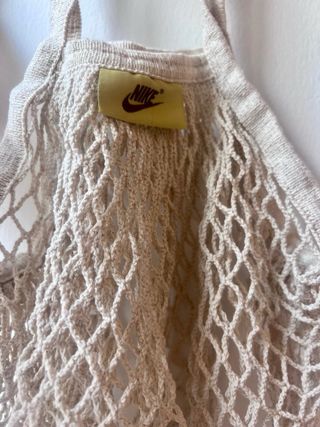 Bolsa de red Nike beige