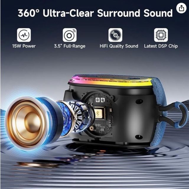 Altavoz Bluetooth Tisco 20W Azul