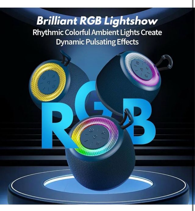 Altavoz Bluetooth Tisco RGB portátil