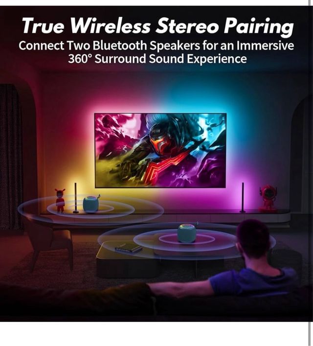 Altavoz Bluetooth Tisco RGB portátil