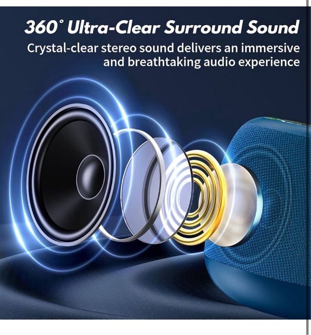 Altavoz Bluetooth Tisco RGB portátil