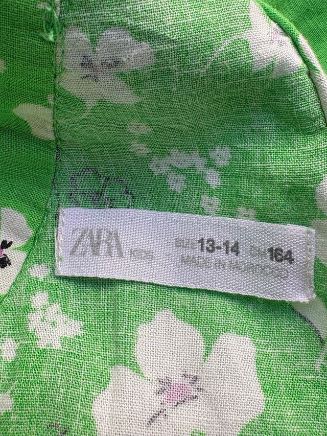 Vestido Zara Kids flores verano T.13-14