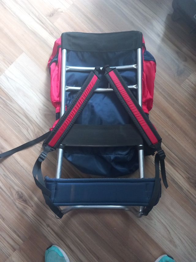 Mochila Alpina vintage, con doble separador