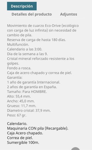 Citizen Eco-Drive x estrenar