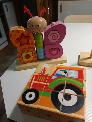 Juguetes madera educativos: Mariposa & i granja 