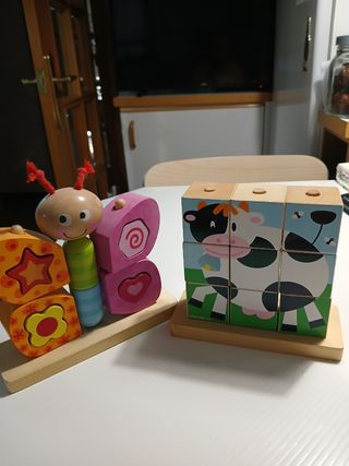 Juguetes madera educativos: Mariposa & i granja 