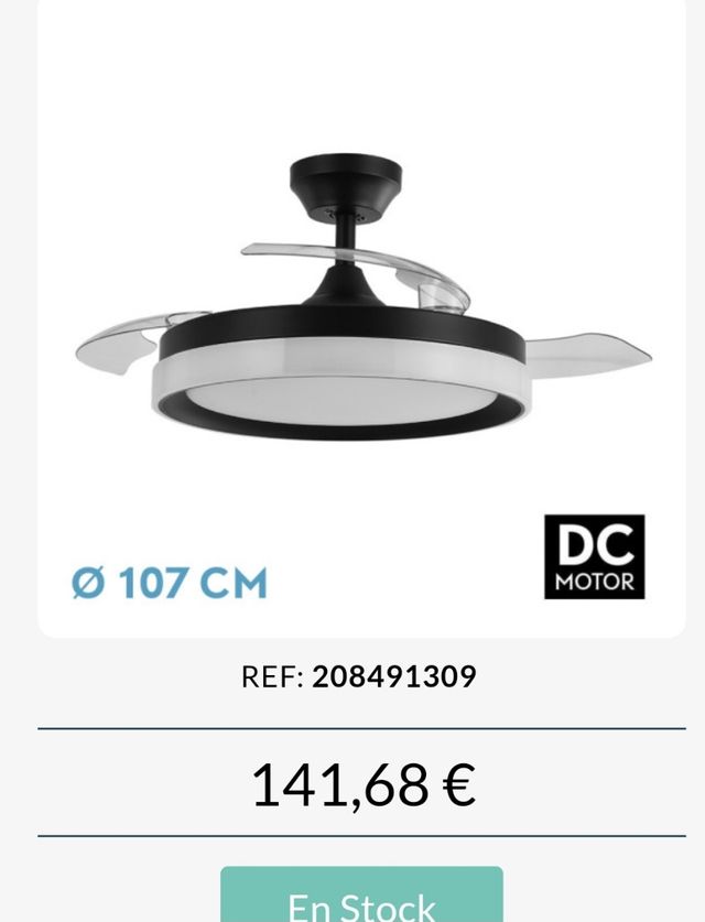 Ventilador techo ALEMAR blanco