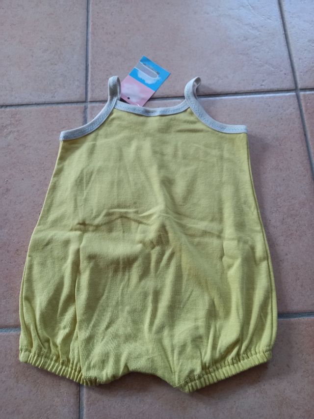 Pagliaccetto neonata in cotone 6 mesi-Nuova-