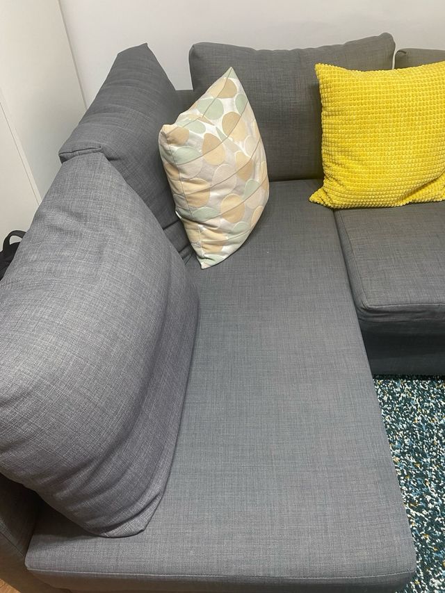 Sofá cama gris - 3 plazas