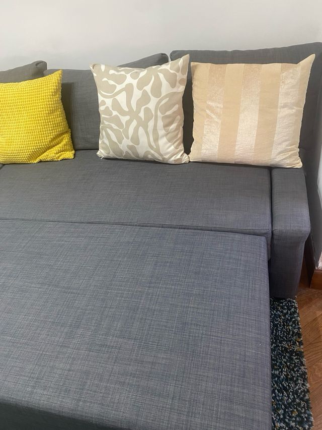 Sofá cama gris - 3 plazas