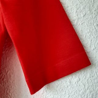 Top Zara rojo manga francesa talla S