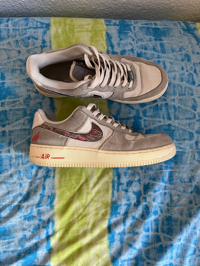 Nike Air Force 1 - Beige/Gris