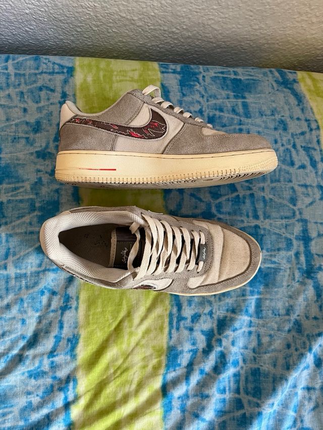 Nike Air Force 1 - Beige/Gris