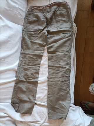 Pantalones premamá beige