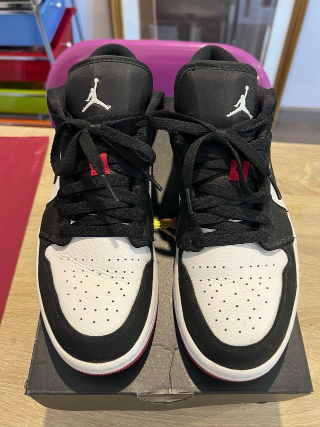 nike jordan low black toe