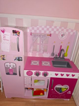 Cocinita Juguete Infantil Rosa