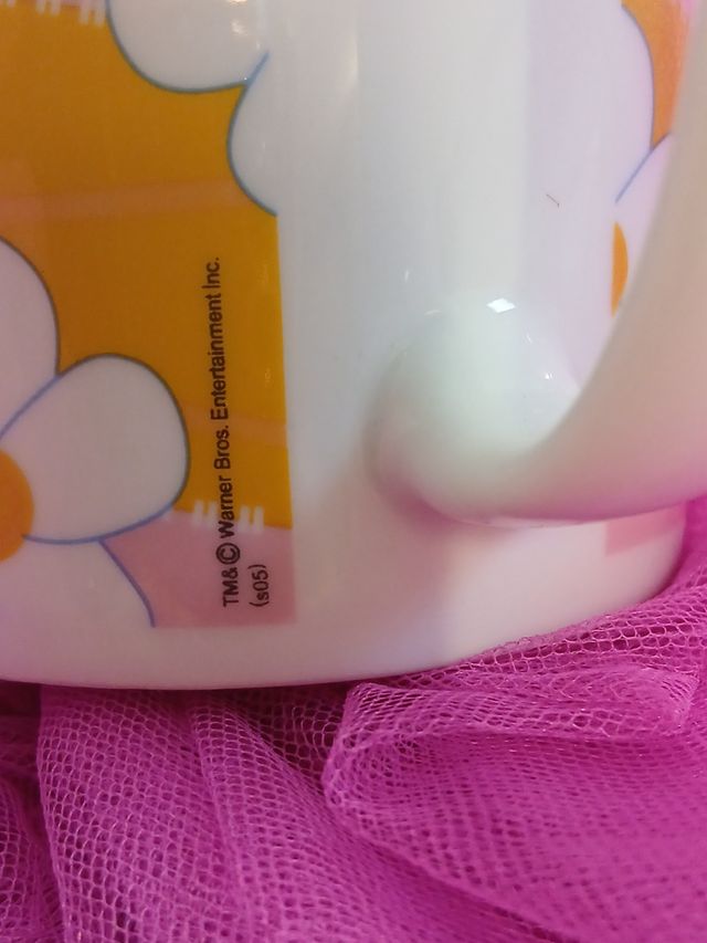 Tazza Tweety - Porcellana rosa e gialla