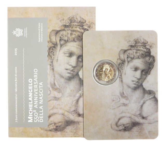 2€ San Marino 2025 Michelangelo