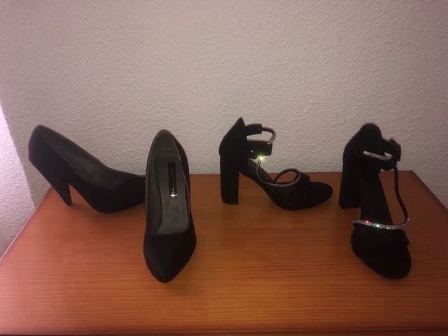 Tacones negros - 2 pares