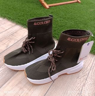Zapatillas Bota fun&basics - Verde Oliva