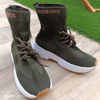 Zapatillas Bota fun&basics - Verde Oliva