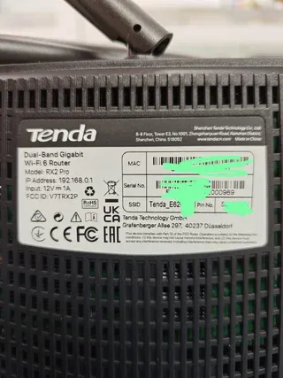 Router Tenda WiFi 6 AX1500 RX2 Pro