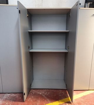 Armario oficina gris - 2 puertas