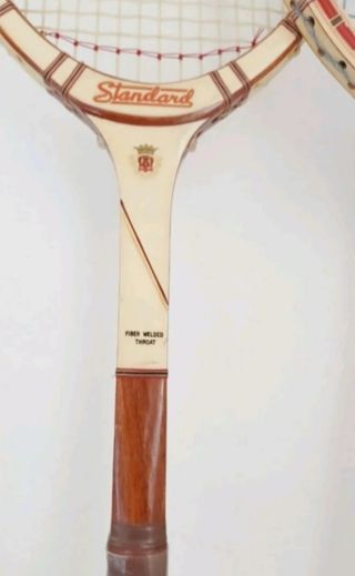 2 Raquetas Tenis Vintage: Wimbledon & Standard