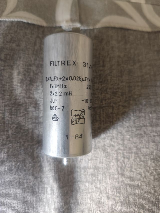 Condensatore Filtrex 31.165 - 0.47µF