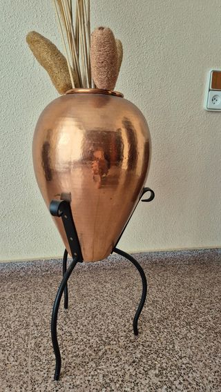 Jarrón cobre artesanal