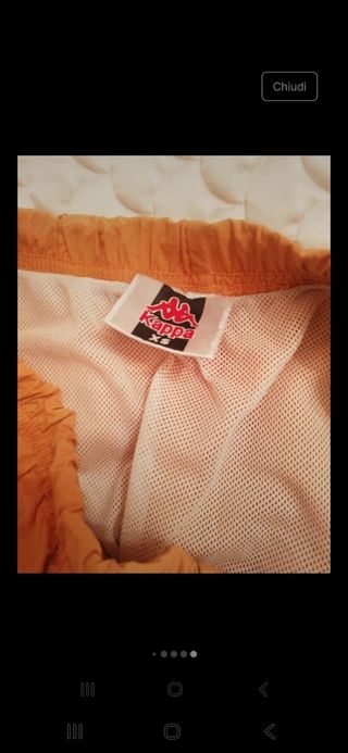 Costume Kappa Arancione Uomo