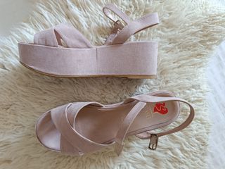 Sandalias plataforma SISSEI rosa palo