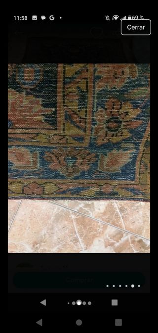 Alfombra Persa - Lana - Roja y Negra