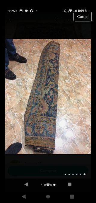 Alfombra Persa - Lana - Roja y Negra