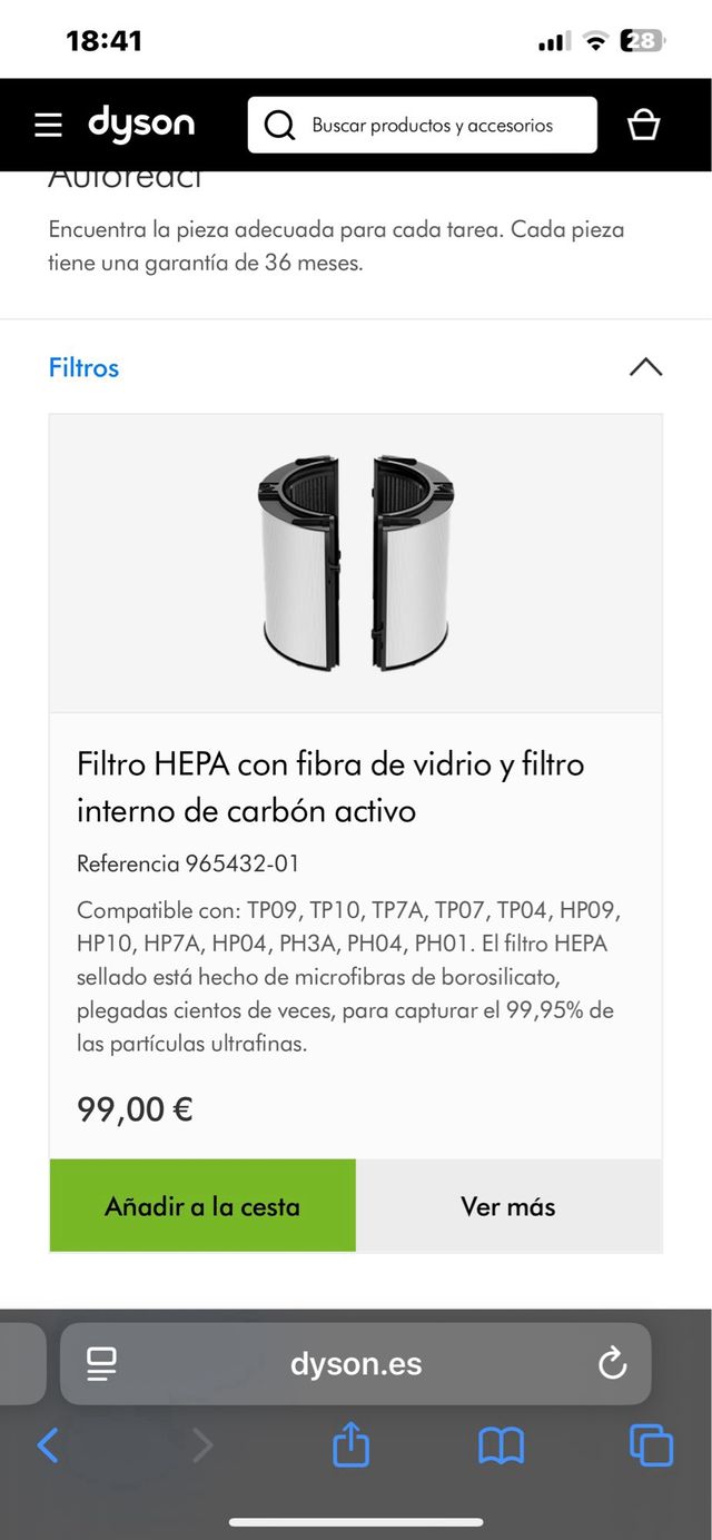 Dyson Purifier Cool Autoreact - Ventilador