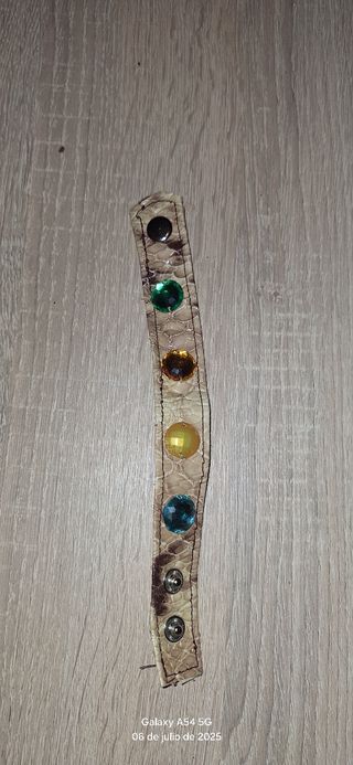 Pulsera piel multicolor
