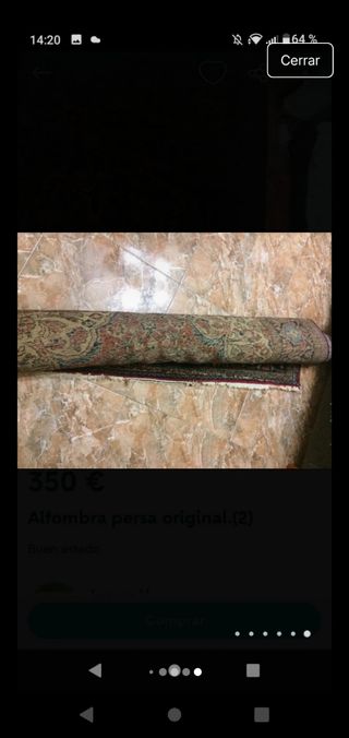 Alfombra persa antigua