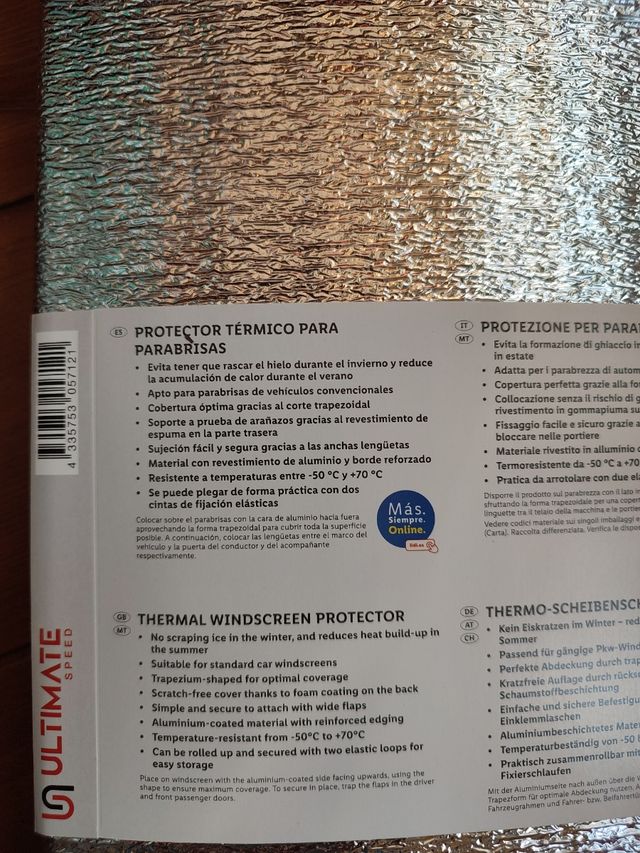 Parasol térmico Ultimate Speed